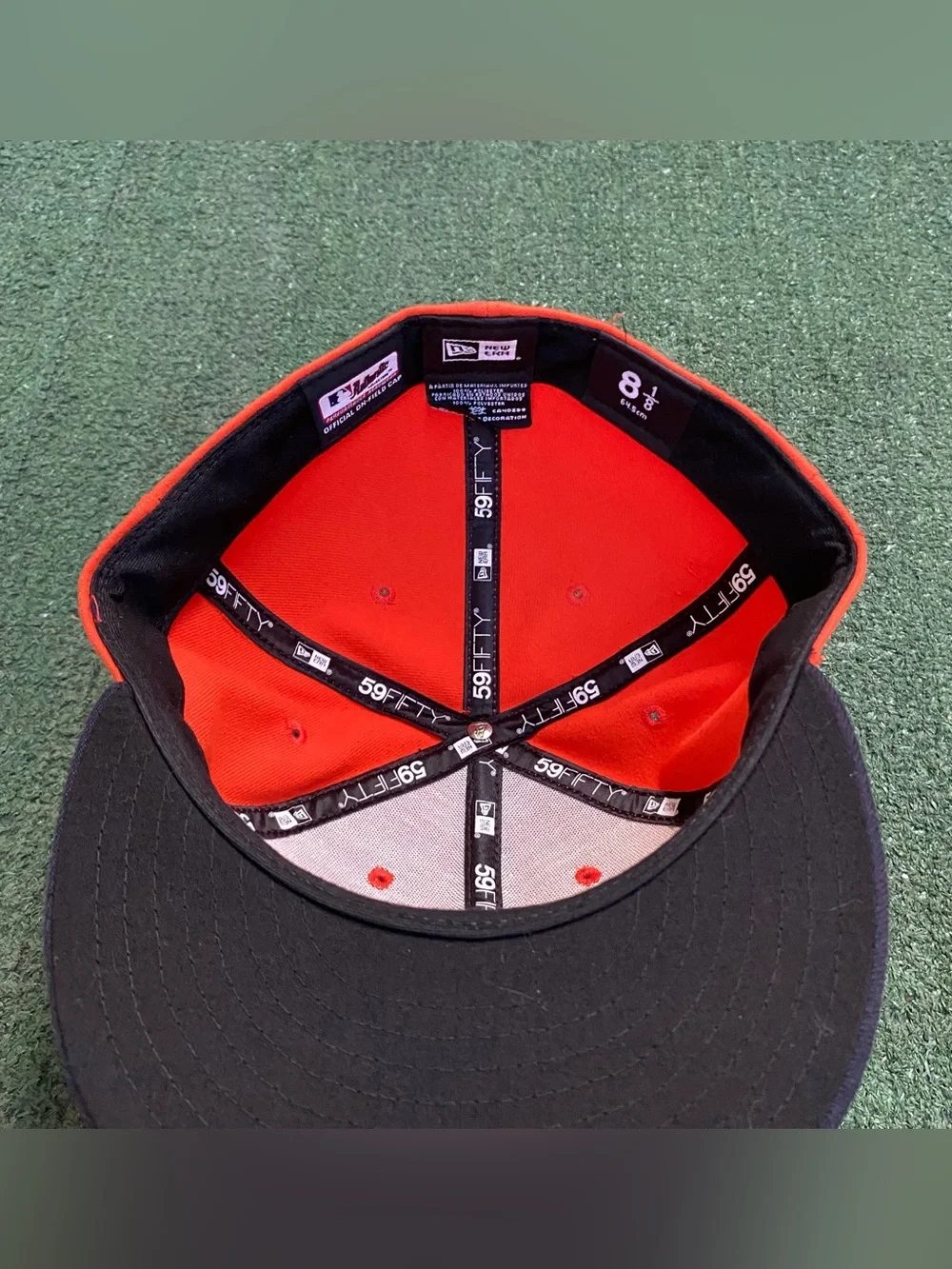 New Era Red and Navy Houston Astros Fitted Hat